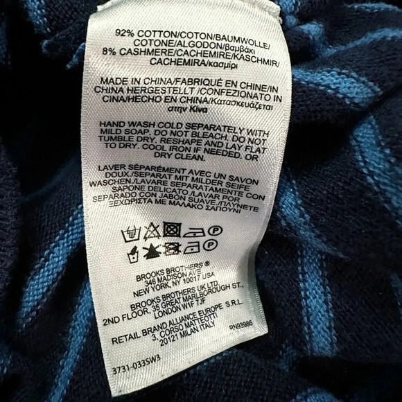 Brooks Brothers | Boys’ Cashmere Blend Sweater (XS) - Picture 6 of 6
